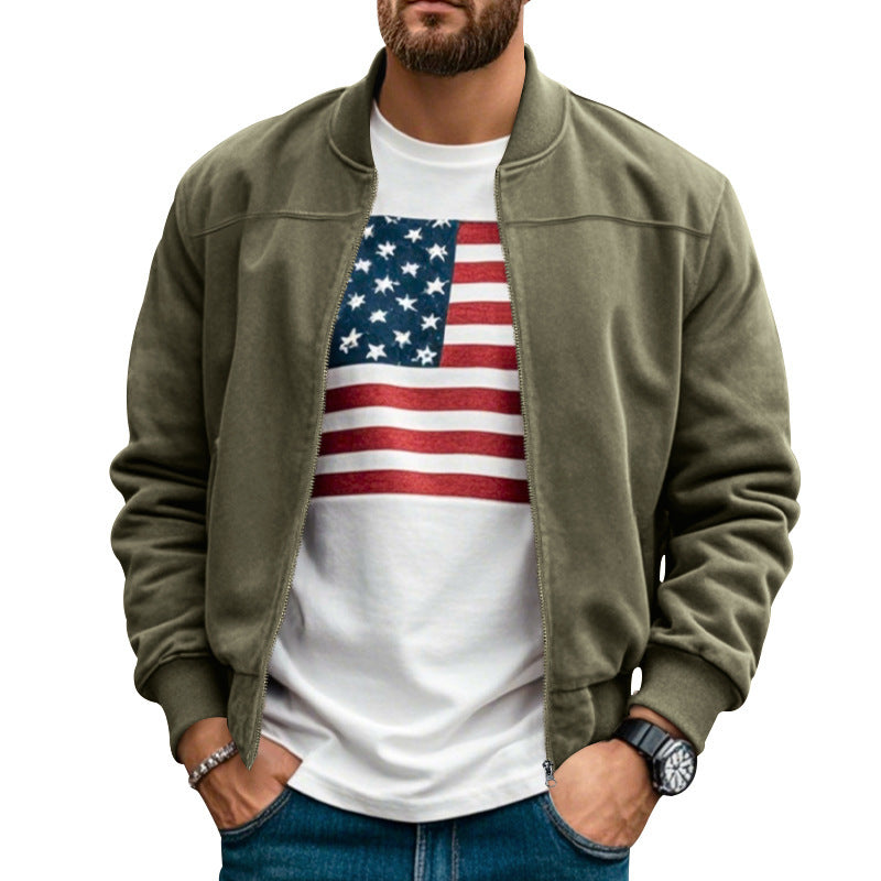 Herren stylische Bomberjacke mit praktischen Taschen und weichem Innenfutter Echoarchiv