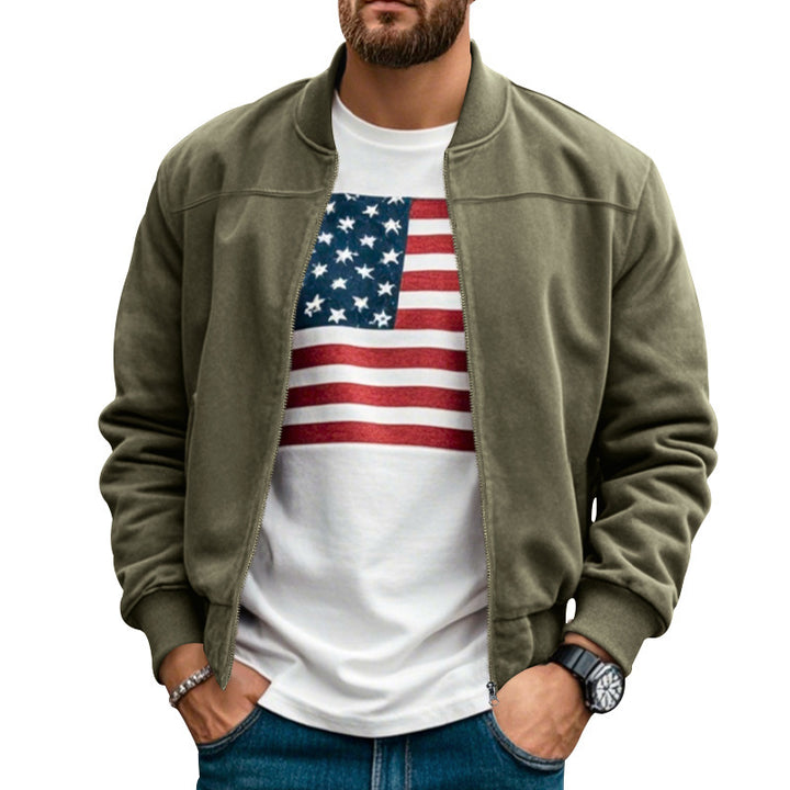Herren stylische Bomberjacke mit praktischen Taschen und weichem Innenfutter Echoarchiv