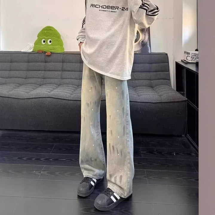 Damen Weit geschnittene Streetwear Jeans Echo Archiv