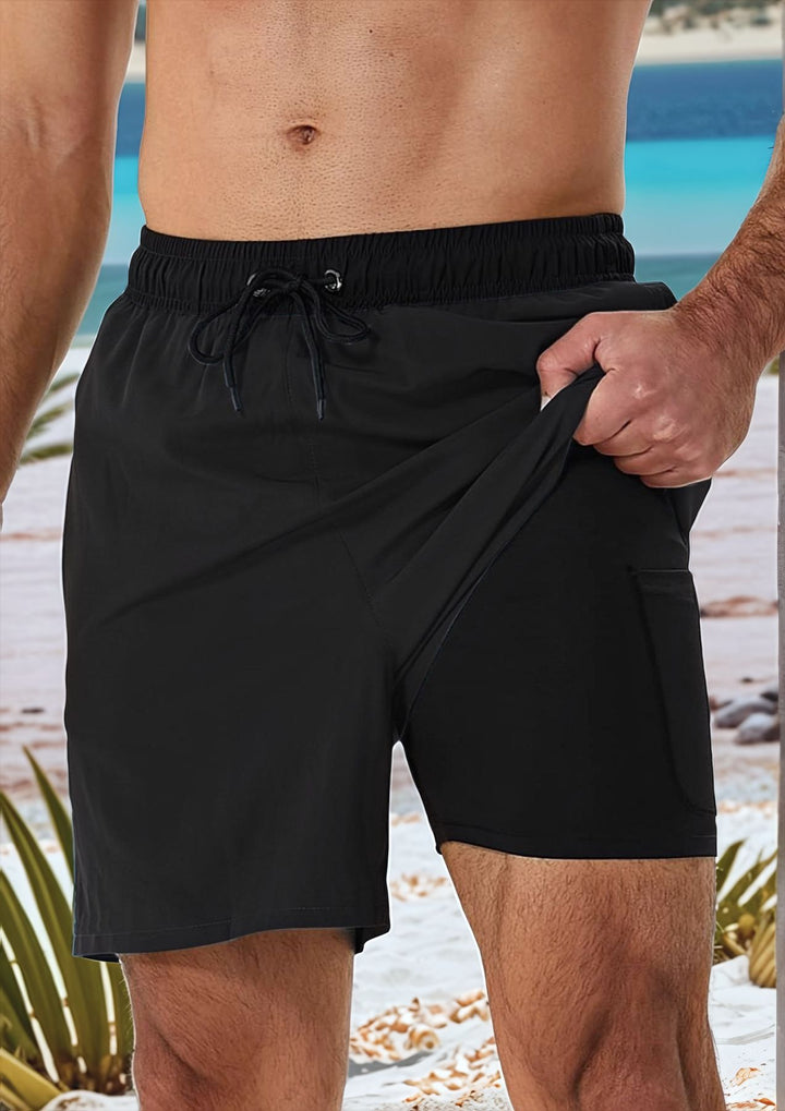 Herren Komfortable Badeshorts Echo Archiv