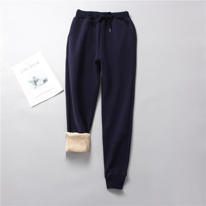 Damen nan gefütterte Therm-Jogginghose mit Kordelzug, seitlichen Eingrifftaschen und schmalem Bein Echo Archiv