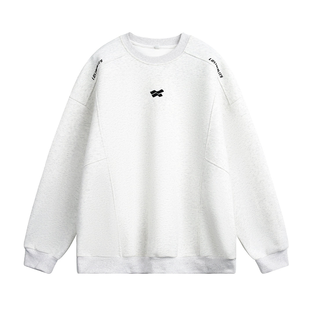 Unisex Oversize Sweatshirt mit Rundhalsausschnitt, Schulter-Branding und eingesetzten Seitentaschen Echo Archiv