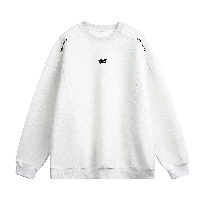 Unisex Oversize Sweatshirt mit Rundhalsausschnitt, Schulter-Branding und eingesetzten Seitentaschen Echo Archiv