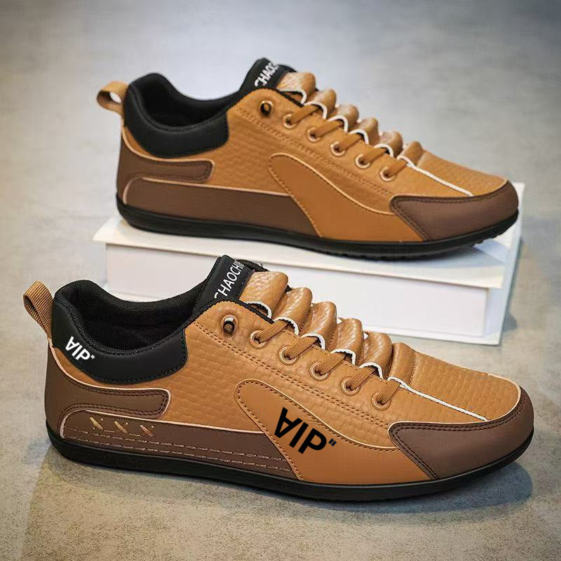 Herren Casual-Sneaker im Retro-Look mit geprägtem Obermaterial und kontrastierenden Overlays Echoarhiv
