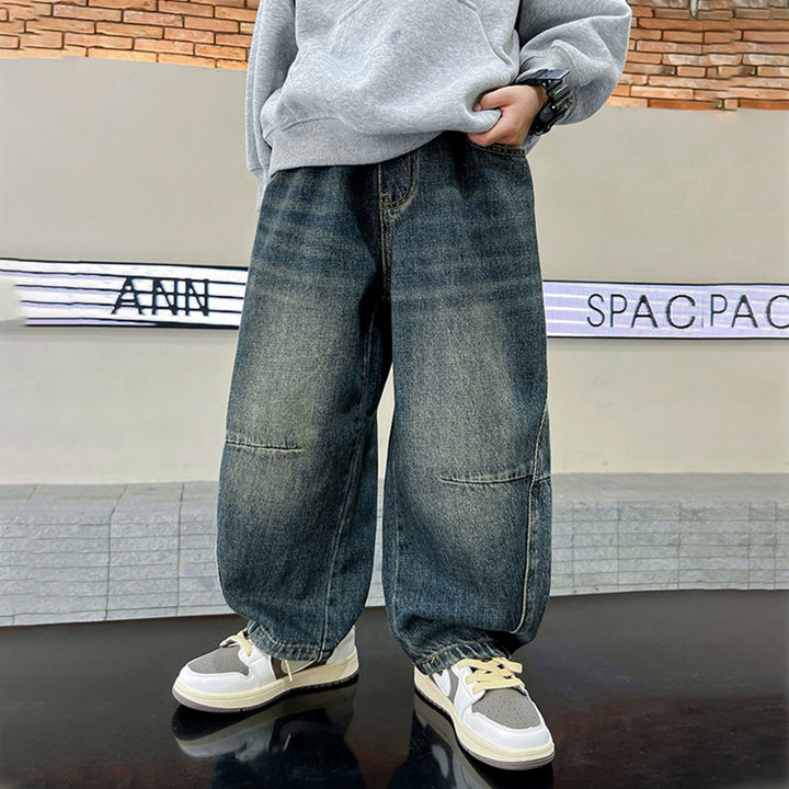 Damen weite Denim-Hose mit modernem Schnitt und lässigem Design Echo Archiv