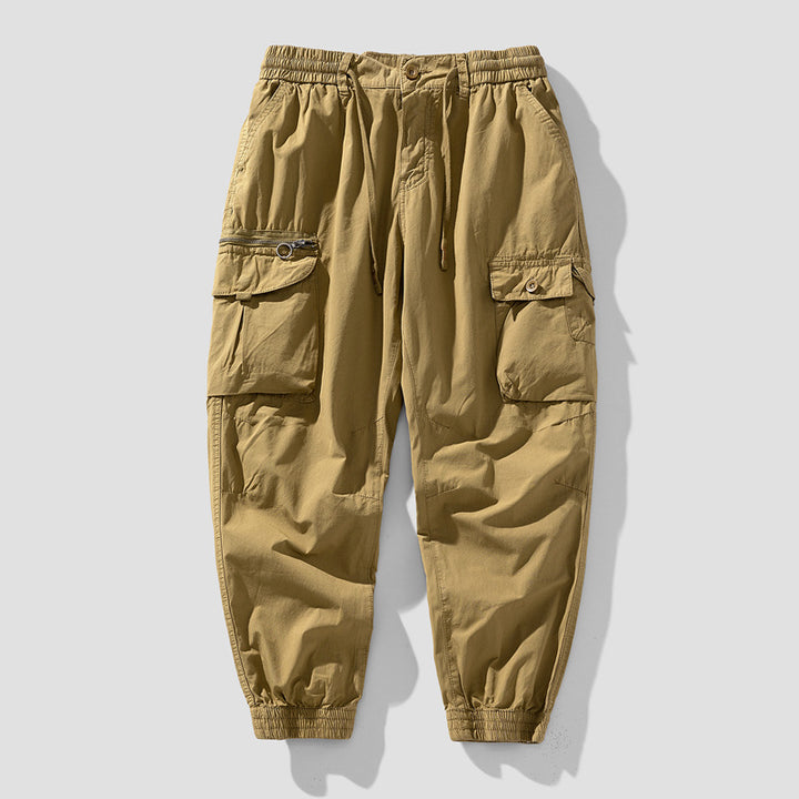 Herren Cargo-Jogger mit Reißverschluss-Utilitytasche, Schlüsselring und elastischem Tunnelzugbund Echo Archiv