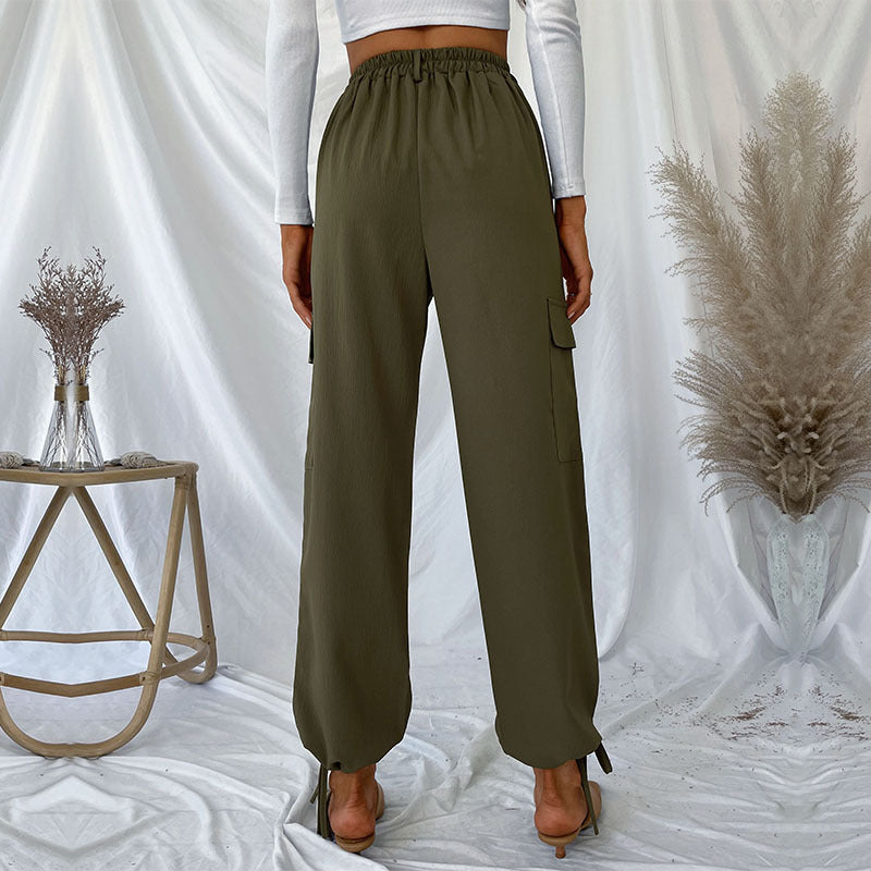 Damen Hohe Taillierte Cargo-Hose Echo Archiv