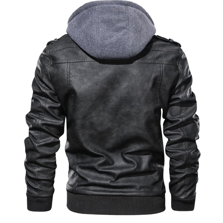 Herren Lederjacke mit Hoodie Echo Archiv