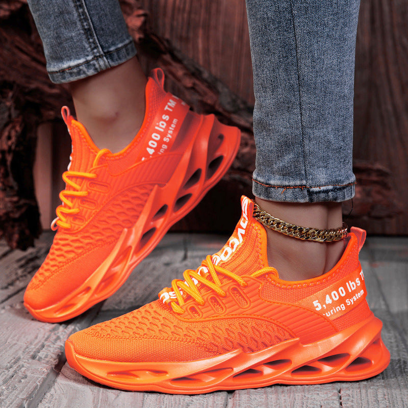 Damen Luftkissen-Sneaker mit transparenter Luftsohle und gestricktem Oberschuh Echoarchiv