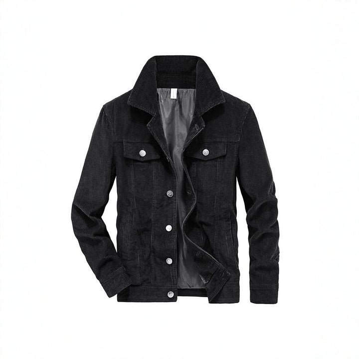 Herren Cordjacke aus Feincord mit Hemdkragen, Brustklappen und gesteppter Innenfütterung Echo Archiv