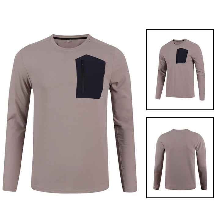 Herren Funktionslangarmshirt mit praktischer Brusttasche Echoarchiv