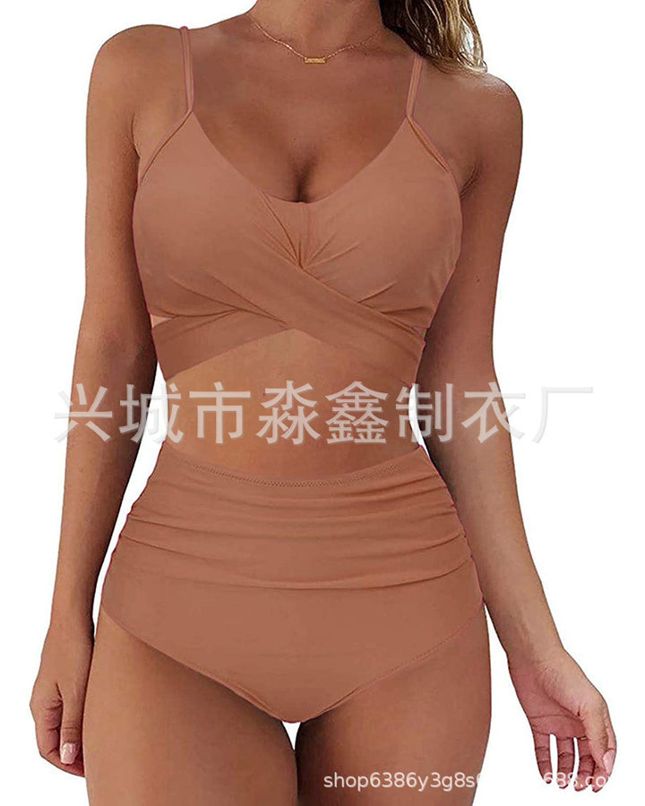 Damen Crop-Top Bikini-Set mit geflochtenem Design Echo Archiv