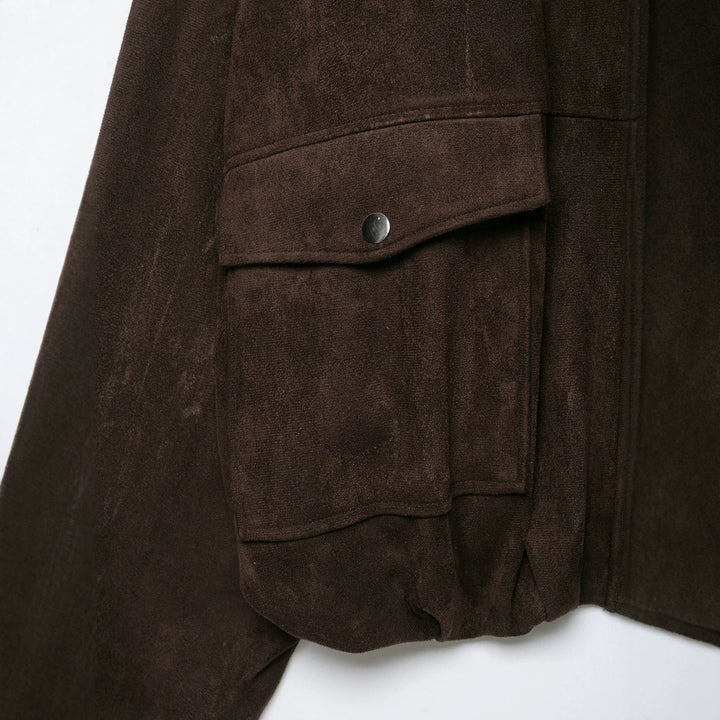 Damen Kurze Wildlederoptik-Fieldjacke Echoarchiv