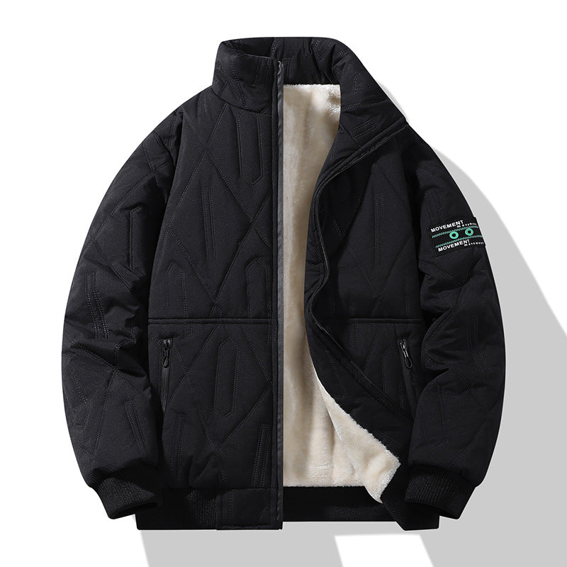Herren isolierte Steppjacke mit hohem Kragen und weichem Innenfutter Echoarchiv
