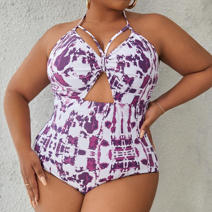 Damen Einteiler Badeanzug mit kreativem Cut-Out-Design und raffinierten Trägerdetails Echo Archiv