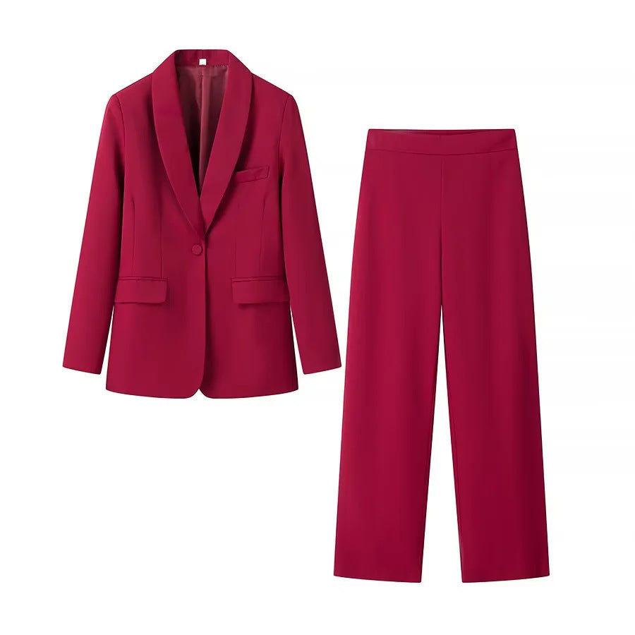 Damen taillierter Longblazer mit Schalkragen, verdecktem Knopfverschluss und Pattentaschen – Valéne