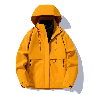 Damen Kapuzen-Utility-Parka mit wasserdichter Membran, großen Fronttaschen & verstellbarem Saum Echo Archiv