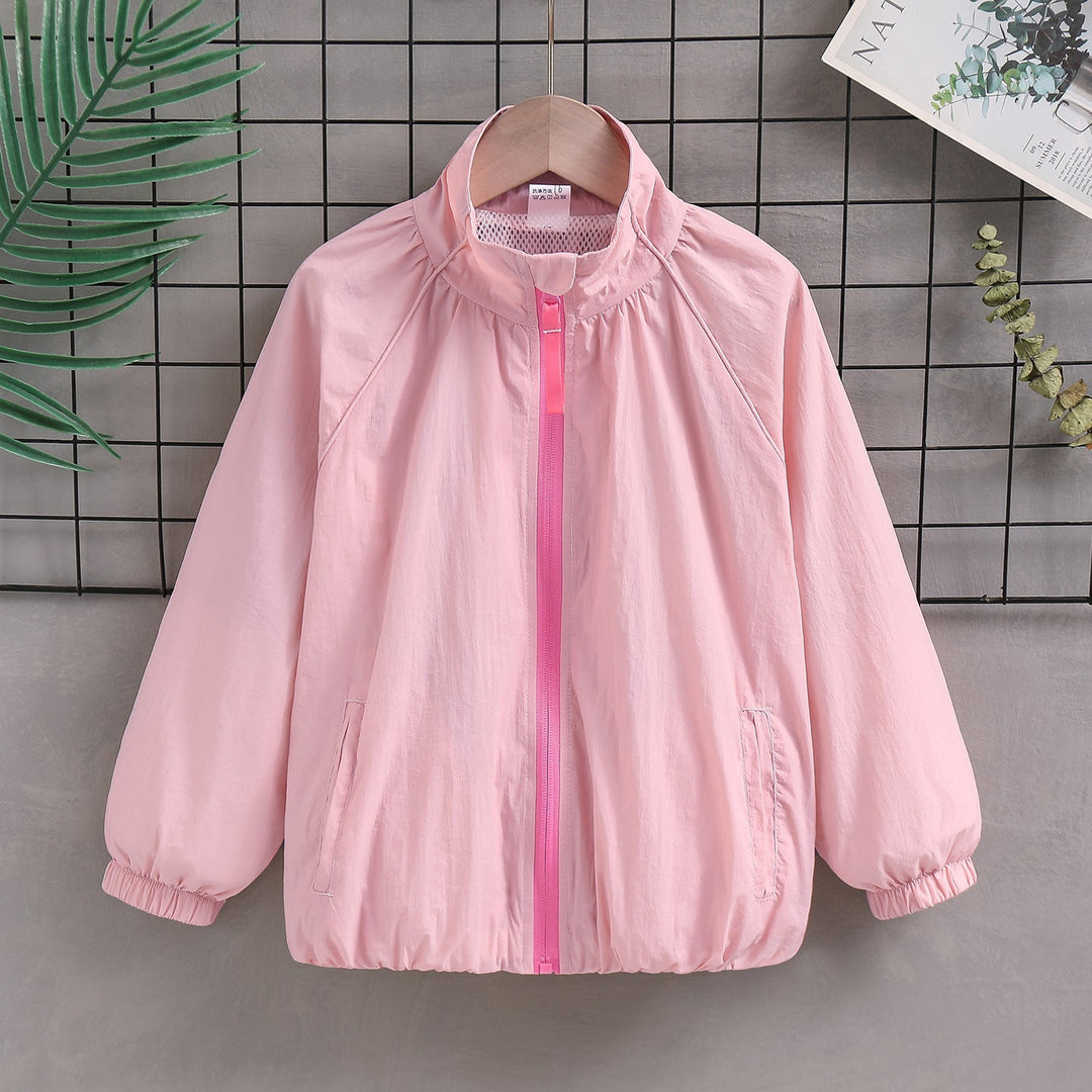 Damen nan leichte winddichte Sommerjacke mit Stehkragen elastischen Bündchen Echo Archiv