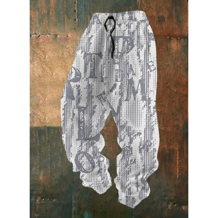 Damen Bequeme Freizeithose mit kreativem Druck Echoarchiv