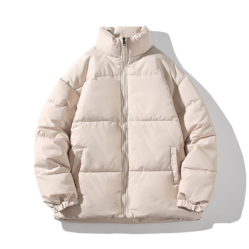 Herren isolierte Steppjacke mit hohem Kragen und elastischen Bündchen Echoarchiv