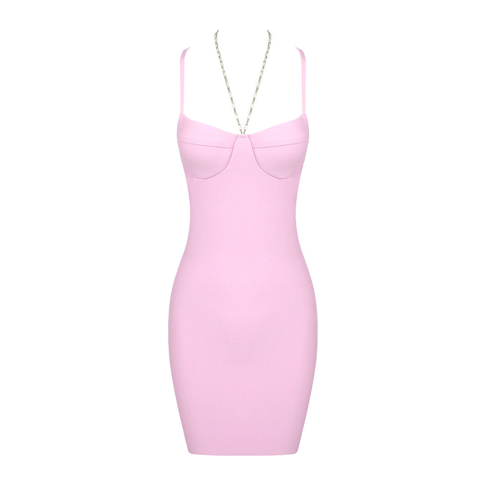 Damen Cocktailkleid mit trägerlosem Design und figurbetontem Schnitt Echo Archiv