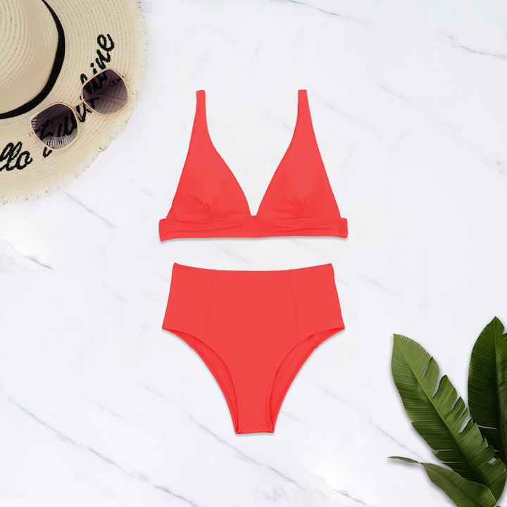 Damen Hochgeschnittener Bikini mit tiefem V-Ausschnitt Echo Archiv