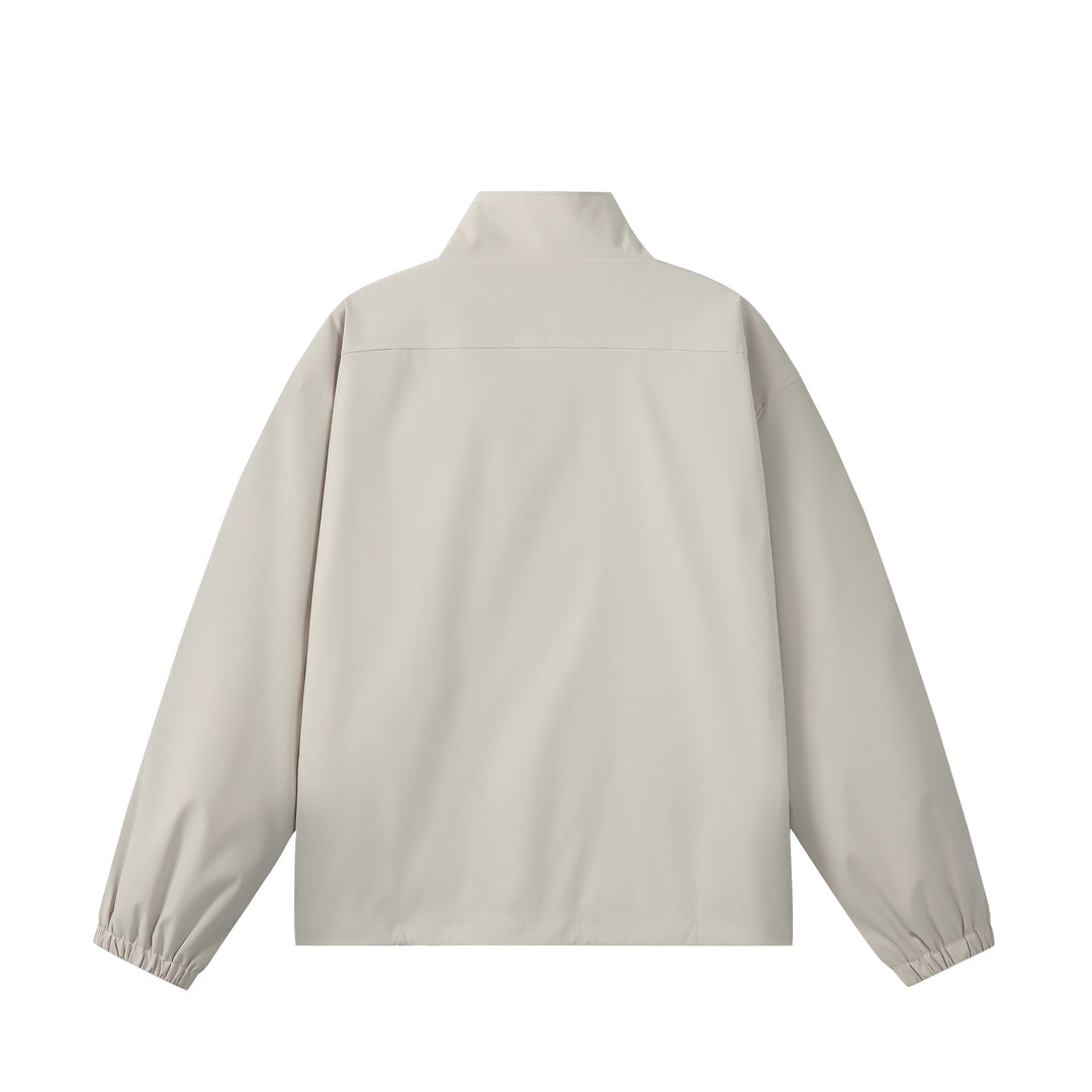 Unisex Leichte, Packbare Funktionsjacke im Oversize-Boxy-Schnitt mit Stehkragen Echoarchiv