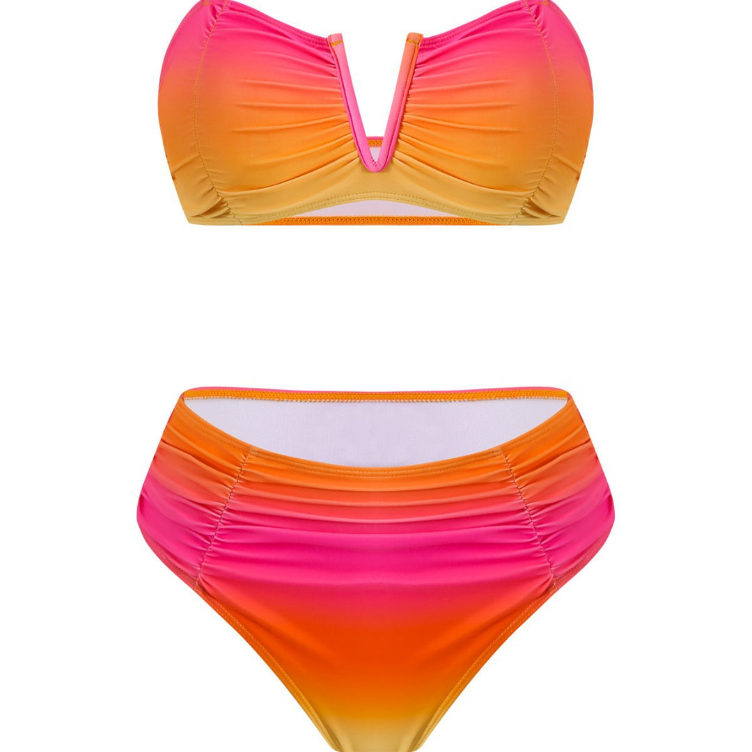Damen Bandeau-Bikini mit langem Wickelrock Echo Archiv