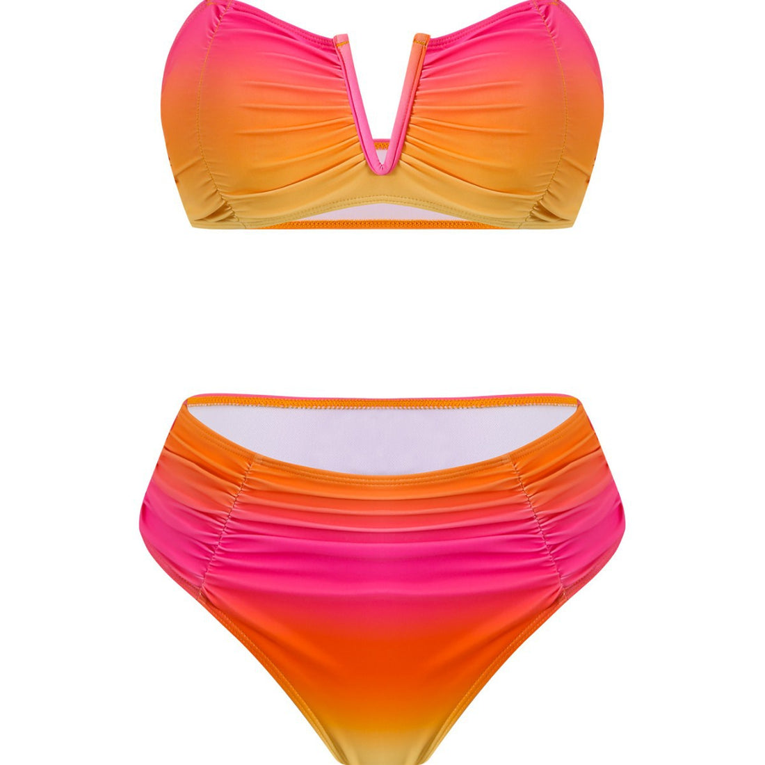 Damen Bandeau-Bikini mit langem Wickelrock – Maréssa