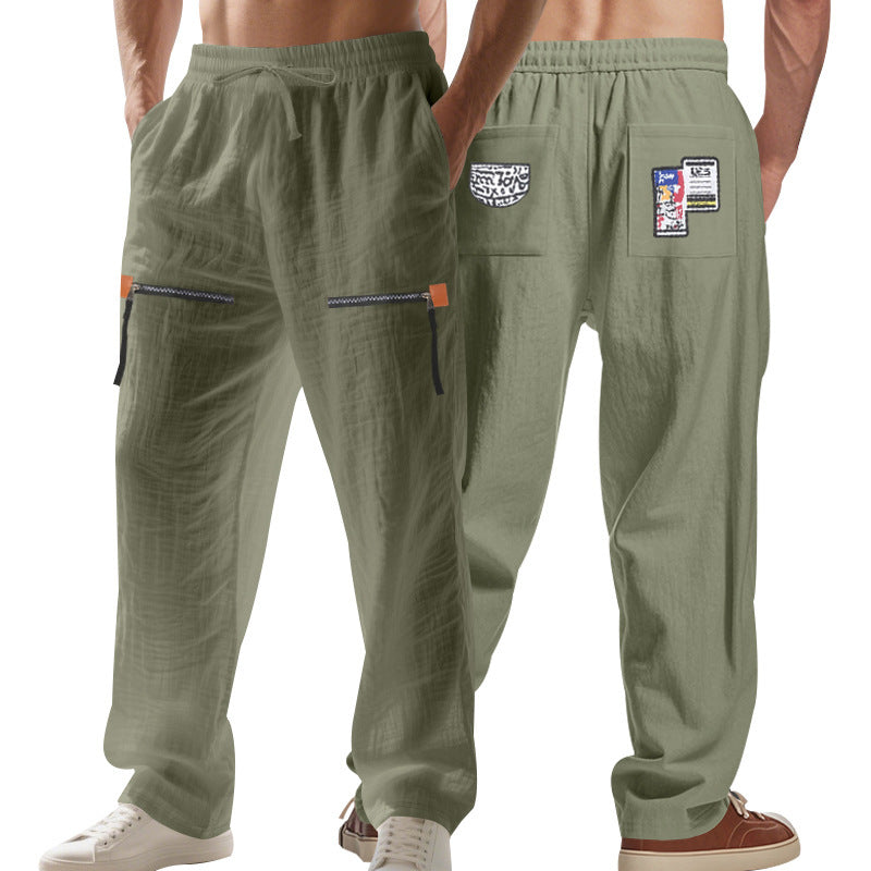 Herren lässige Cargo-Hose mit praktischen Reißverschlusstaschen und modischem Design Echoarchiv