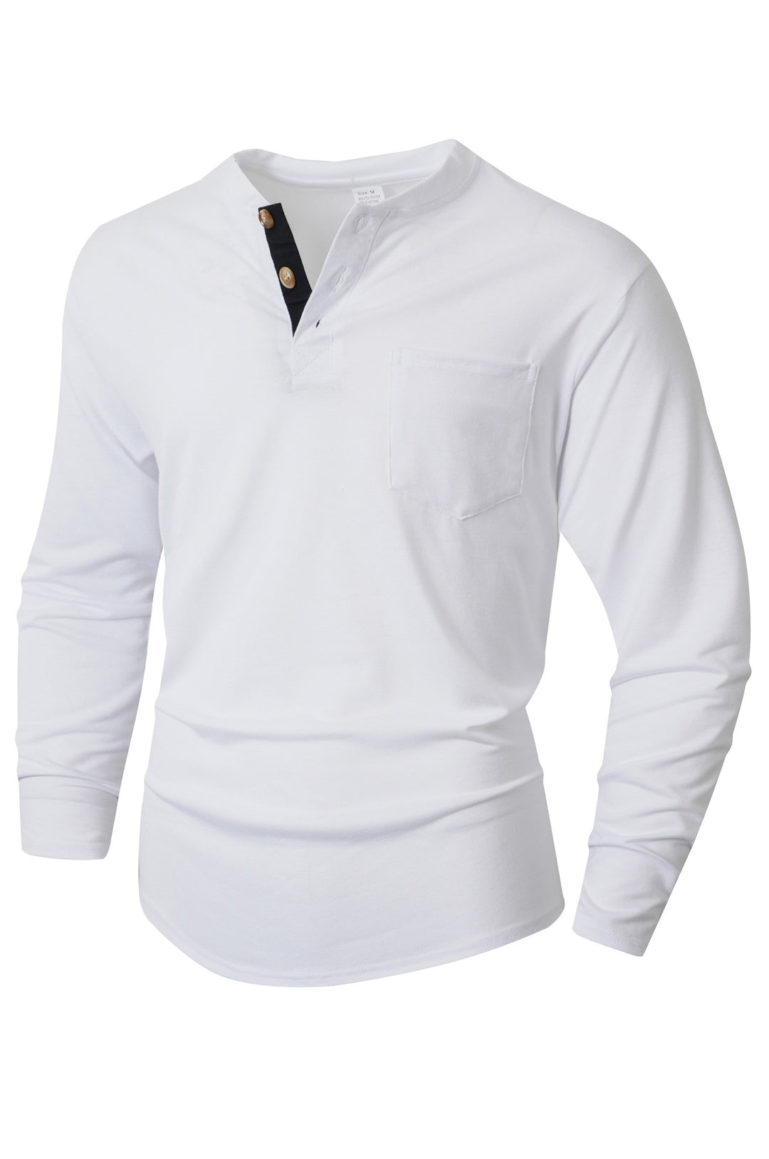 Herren langärmliges Henley-Shirt Echoarchiv
