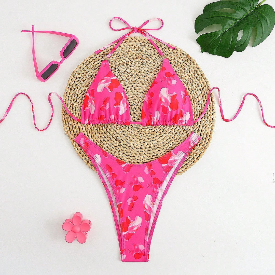 Damen Triangel-Bikini-Set mit floralem Design Echo Archiv