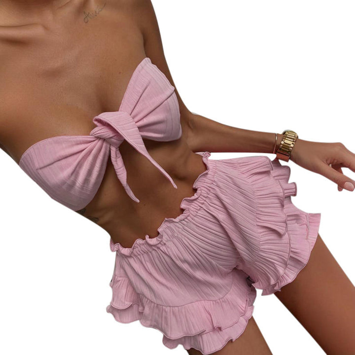 Damen Bustier-Badeanzug mit voluminösem Rüschenschnitt Echo Archiv