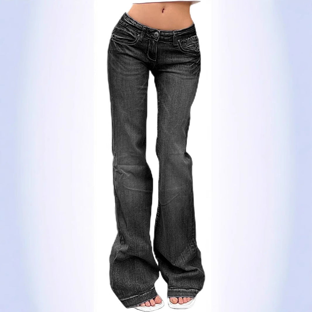 Damen Bootcut-Jeans mit flexibler Passform und hohem Bund Echo Archiv