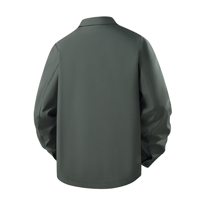 Herren Leichte Blousonjacke im Harrington-Stil mit verdecktem Reißverschluss und Eingrifftaschen Echo Archiv