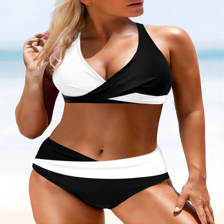 Damen Bikini-Set mit innovativem Wickeldesign und figurbetonendem Schnitt Echo Archiv