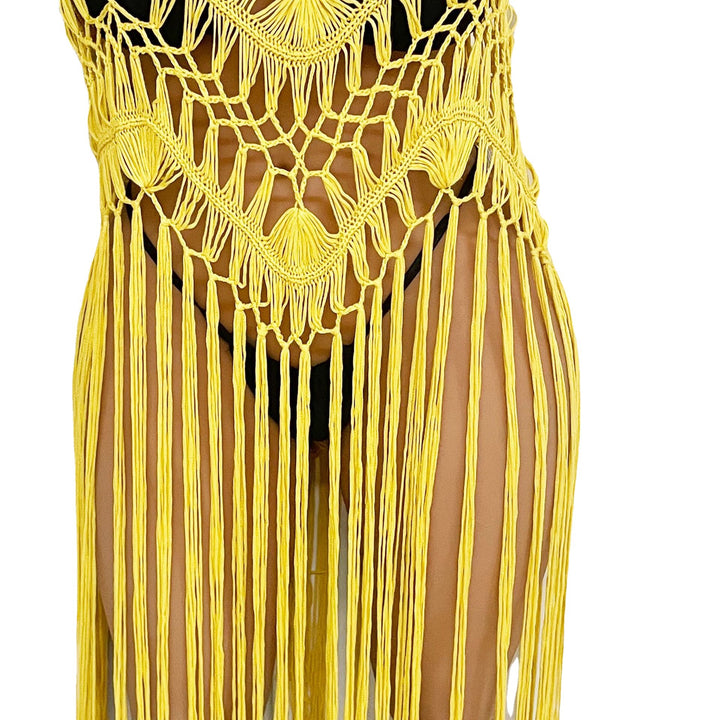 Damen Strandponcho mit Fransen Echo Archiv