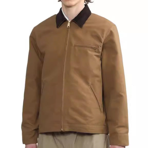Herren lässige Übergangsjacke mit hohem Kragen Echoarchiv