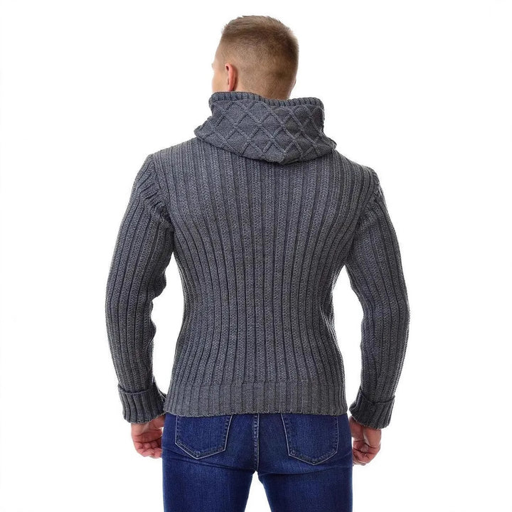 Herren Strickpullover mit modernem Rautenmuster Echoarchiv