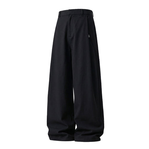 Damen Extraweite High‑Waist Palazzohose im fließenden Weitbein‑Schnitt mit Bundfalten und Schrägtaschen Echo Archiv