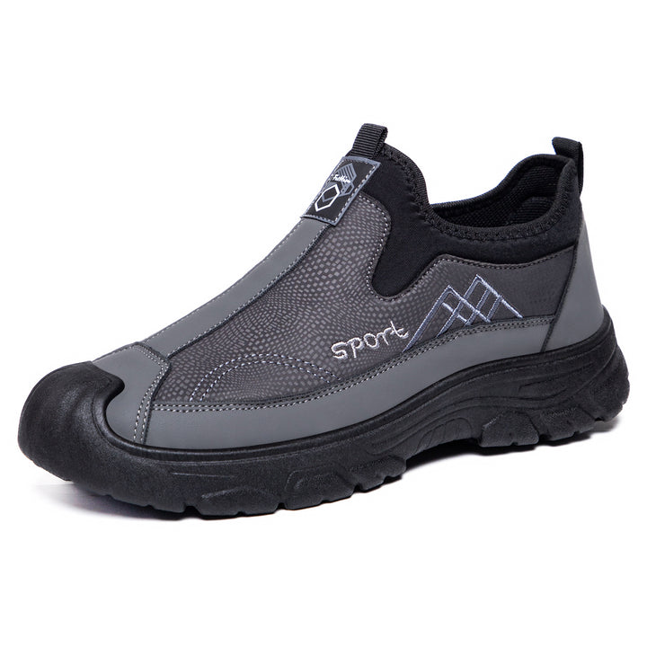 Herren nan robuster Slip-On Arbeitssneaker mit verstärkter Zehenkappe, rutschfester Profilsohle und elastischem Einstieg Echo Archiv