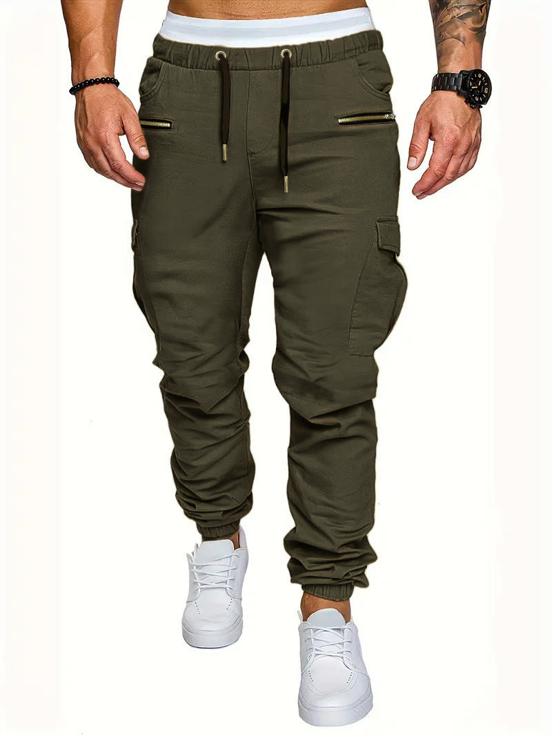 Herren Cargo-Jogginghose mit elastischem Bund und praktischen Reißverschlusstaschen Echoarchiv