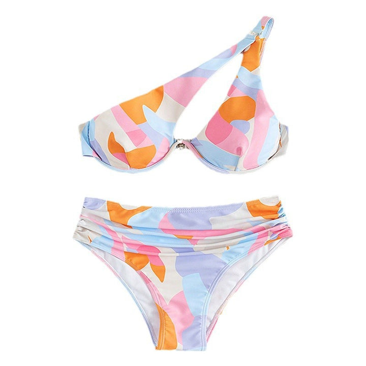 Damen Modischer Bikini mit asymmetrischem Oberteil Echo Archiv