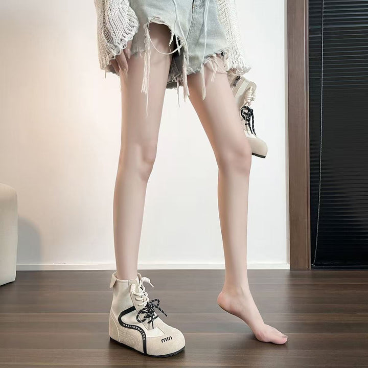Damen High-Top Sneakers mit innovativer Schnürung und Reißverschluss Echo Archiv