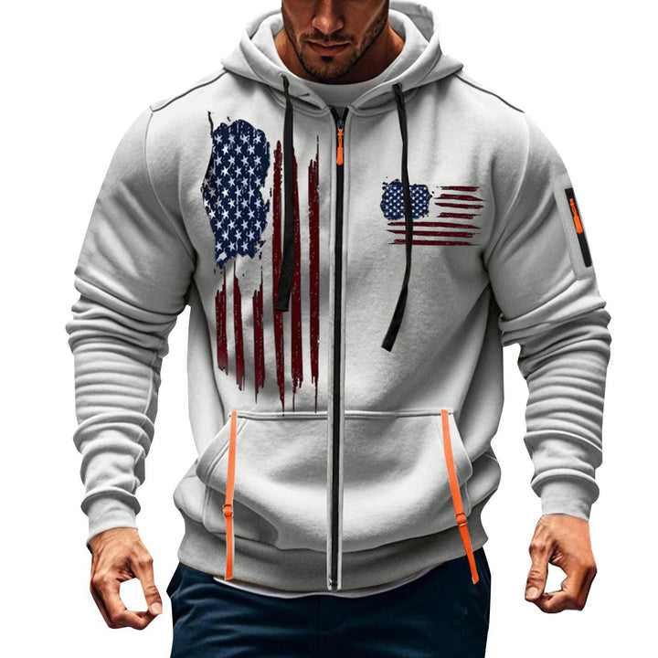 Herren sportlicher Kapuzenpulli mit praktischen Taschen Echoarchiv