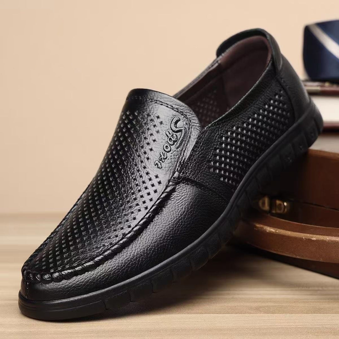 Herren Bequeme Lederslipper Echoarchiv