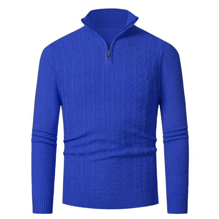 Herren hoher Kragen Strickpullover Echoarchiv