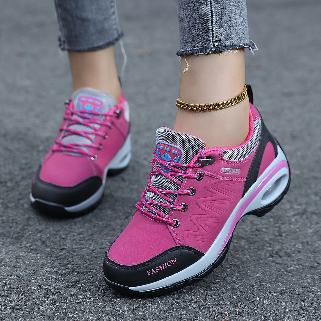 Damen nan sportliche Keil-Sneaker mit gepolsterter Luftkissen-Sohle Echo Archiv