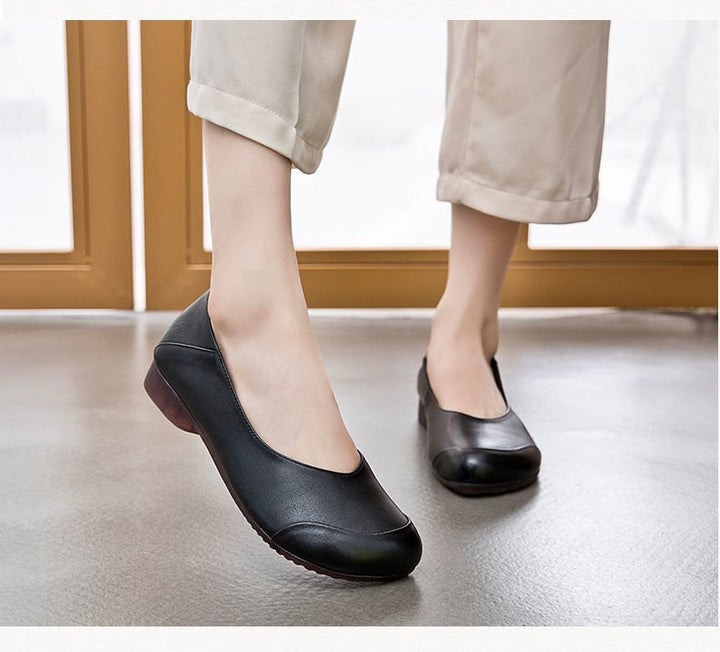 Damen nan elegante Slipper-Ballerina mit ergonomischem Komfortfußbett und dezenter Ziernaht Echo Archiv