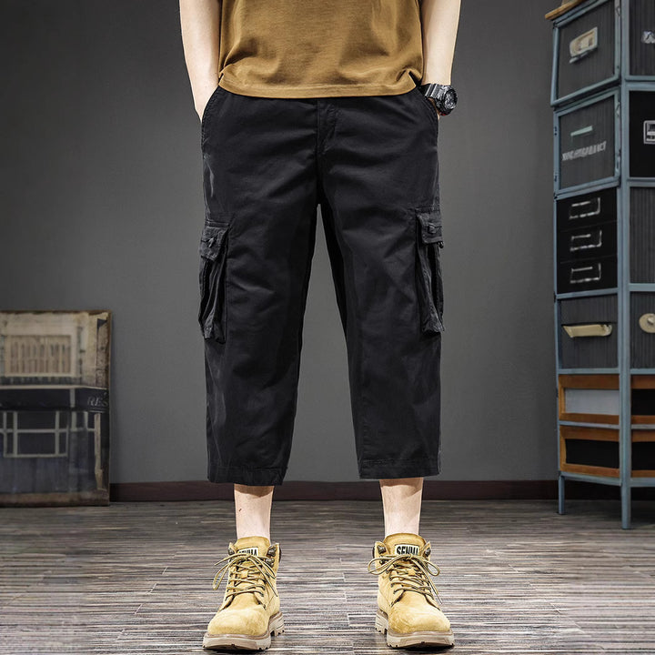 Herren Cargo-Shorts mit vielen Taschen und elastischem Bund Echoarchiv